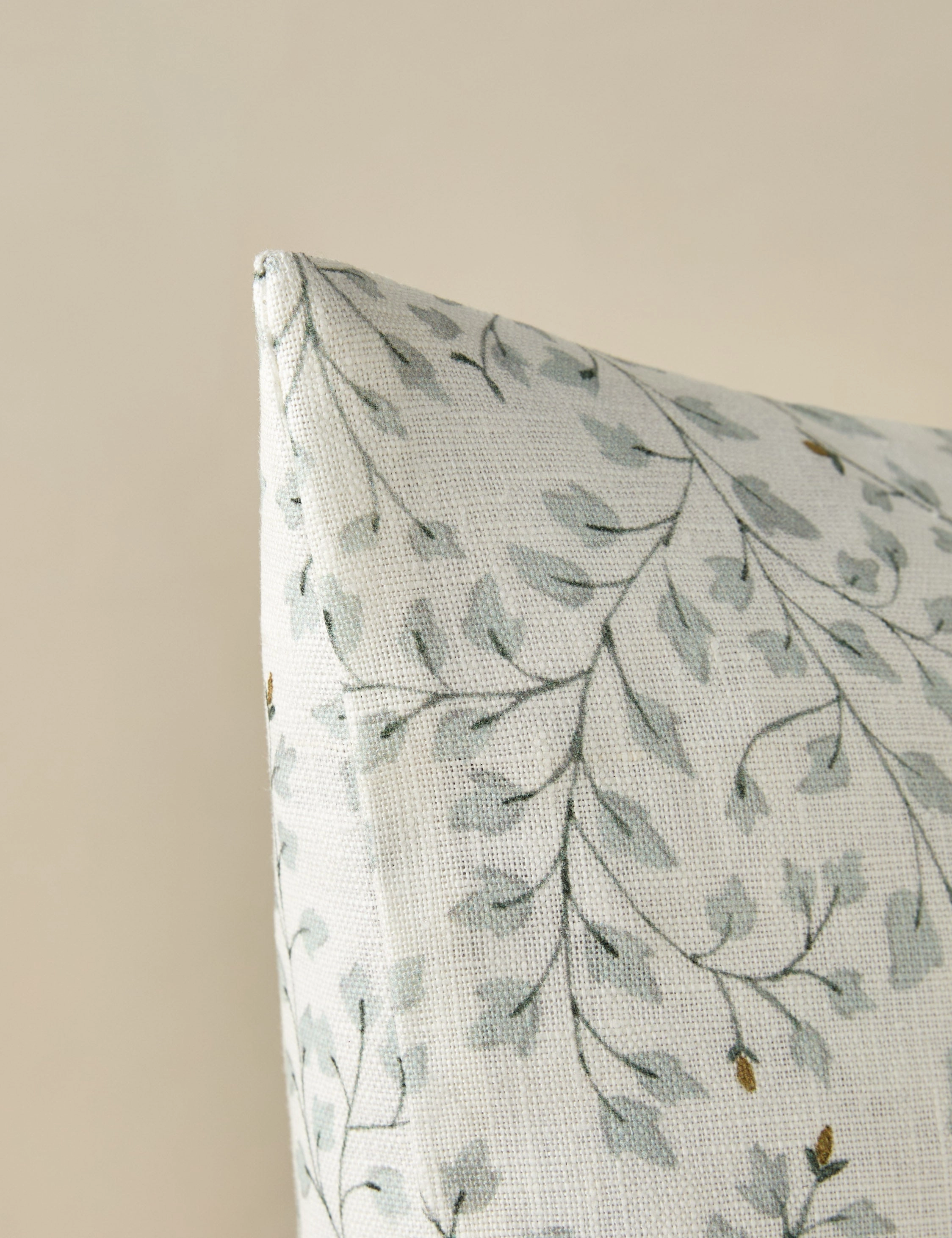 Dainty Leaves Linen Pillow by Rylee   Cru