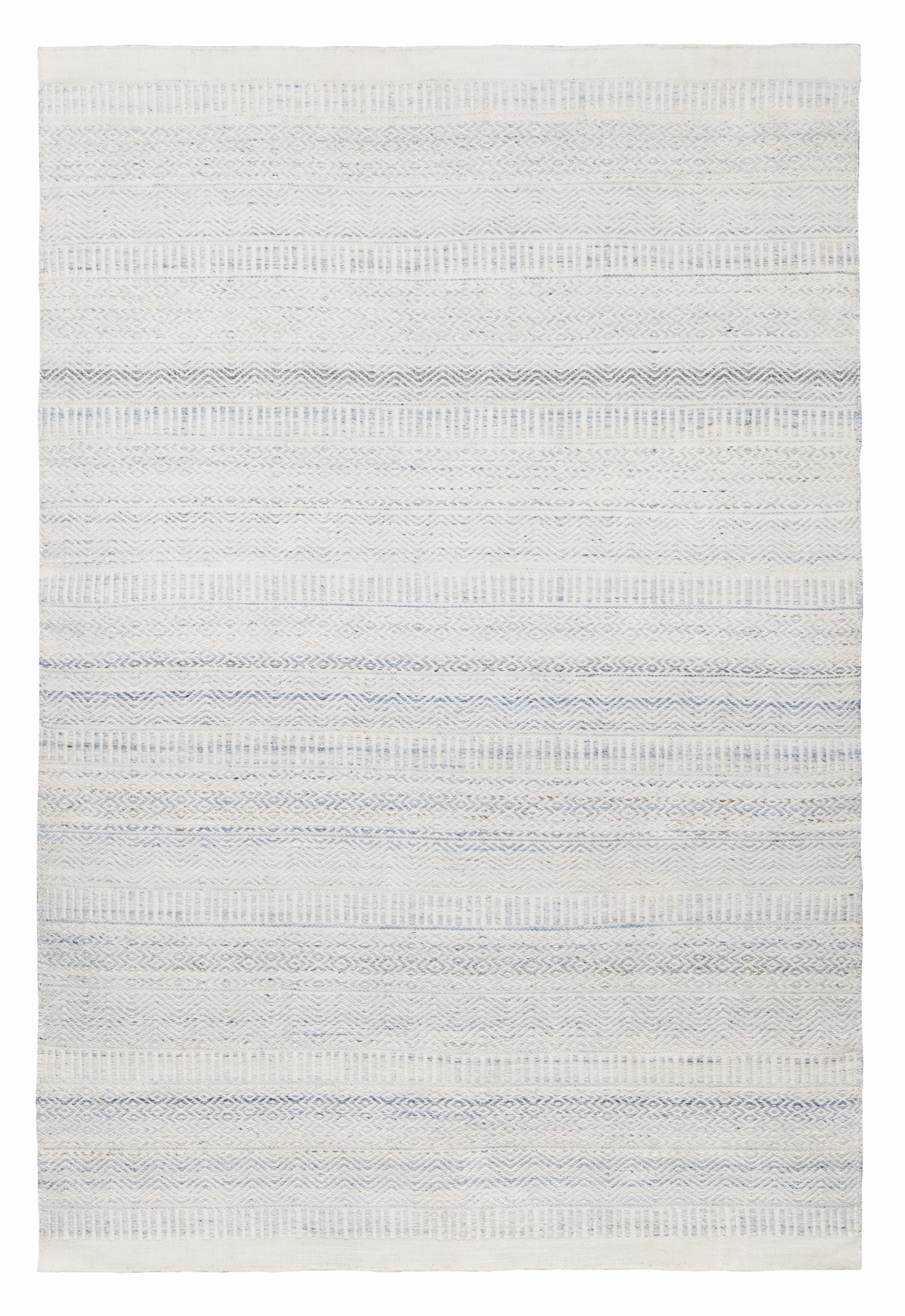 Daisy Cream and Blue Indoor Outdoor PET Rugmodern color block patchwork rug
