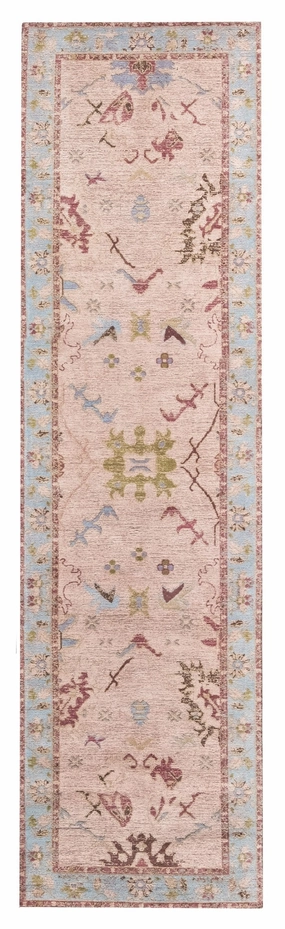 Dakota Blue and Pink Bordered Floral Runner Rug *NO RETURNS UNLESS FAULTYmodern color block patchwork rug