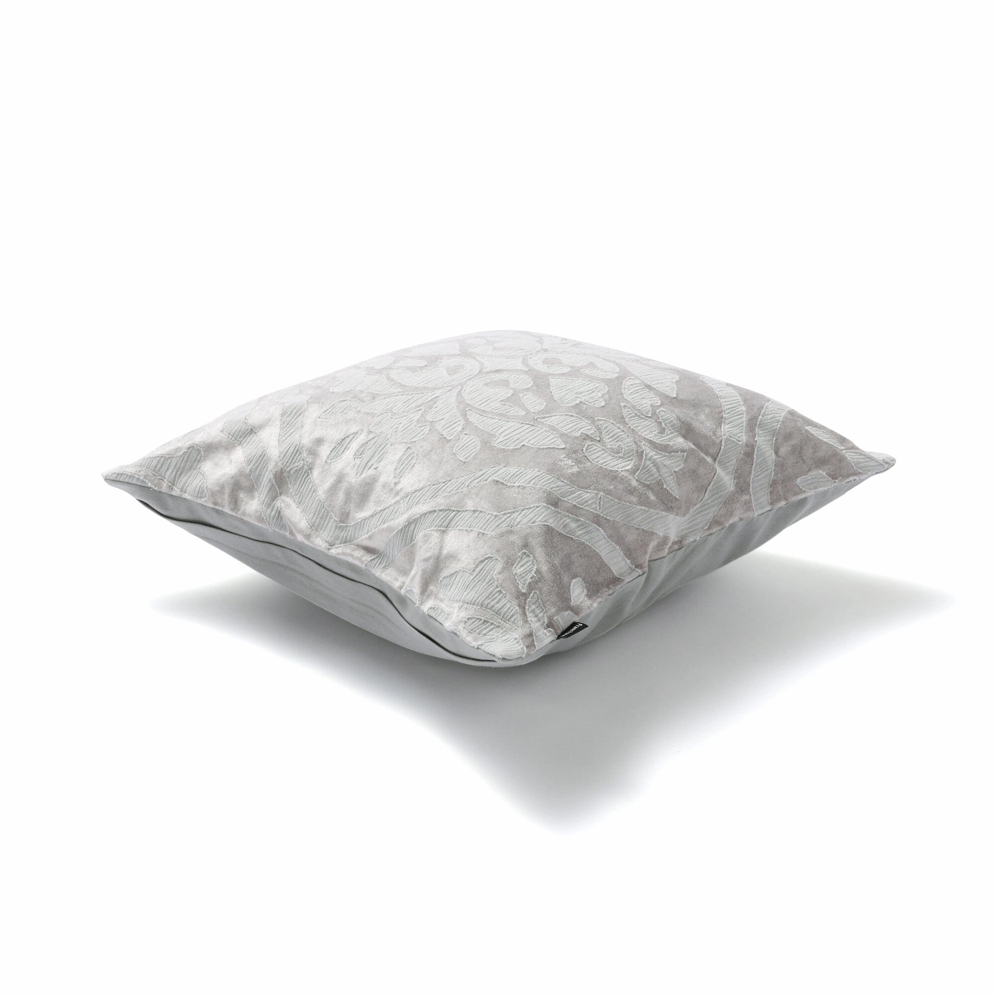 Damask Applique Cushion Cover 450 X 450 Light Gray