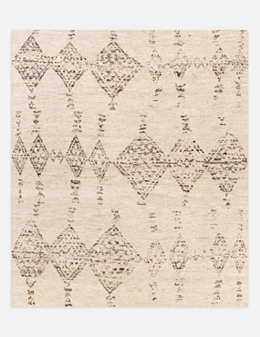 Damica Hand-Knotted Wool Moroccan-Style Rugmodern color block patchwork rug