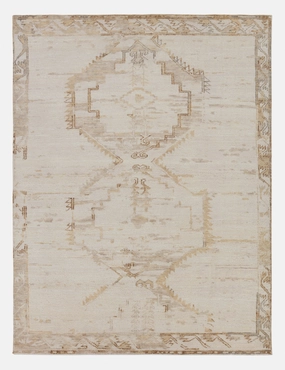 Damla Wool Rugmodern color block patchwork rug