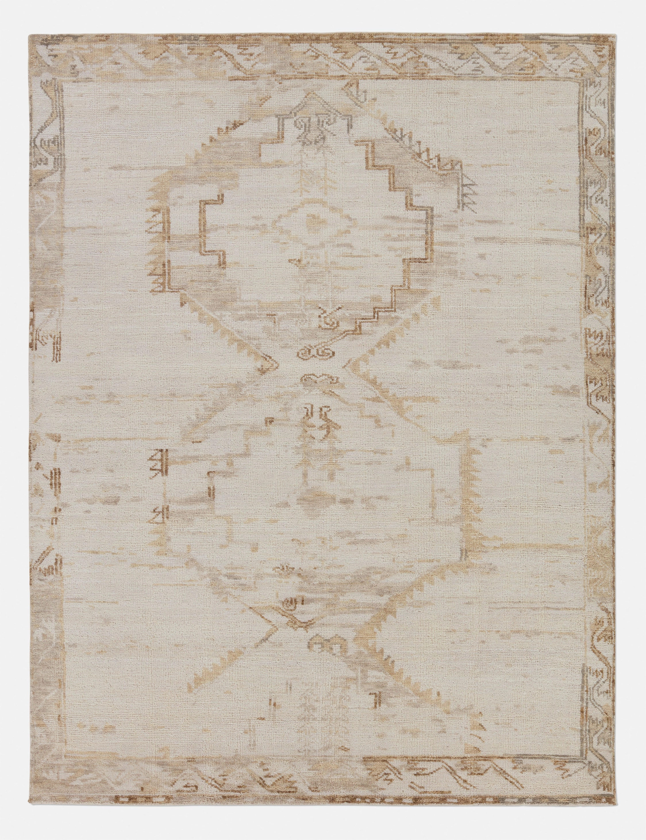 Damla Wool Rugmodern color block patchwork rug