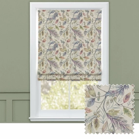 Danbury Printed Cotton Made to Measure Roman Blinds Loganberrybedding sets ,throw blankets 