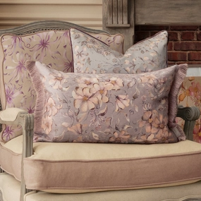 Daphne Printed Ruche Fringe Cushion Violabedding sets ,throw blankets 