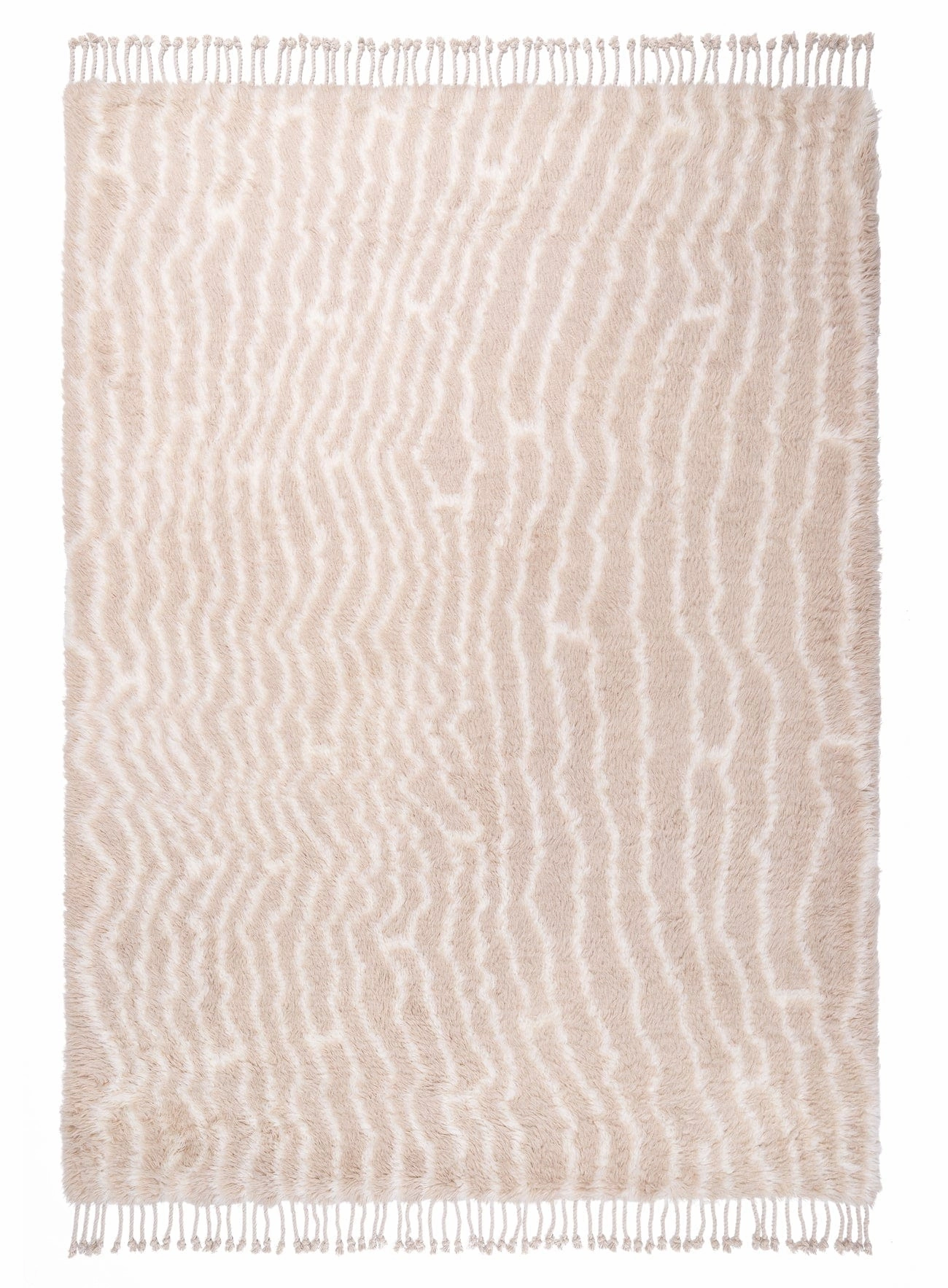 Daria Beige and Cream Abstract Tribal Wool Rug *NO RETURNS UNLESS FAULTYmodern color block patchwork rug
