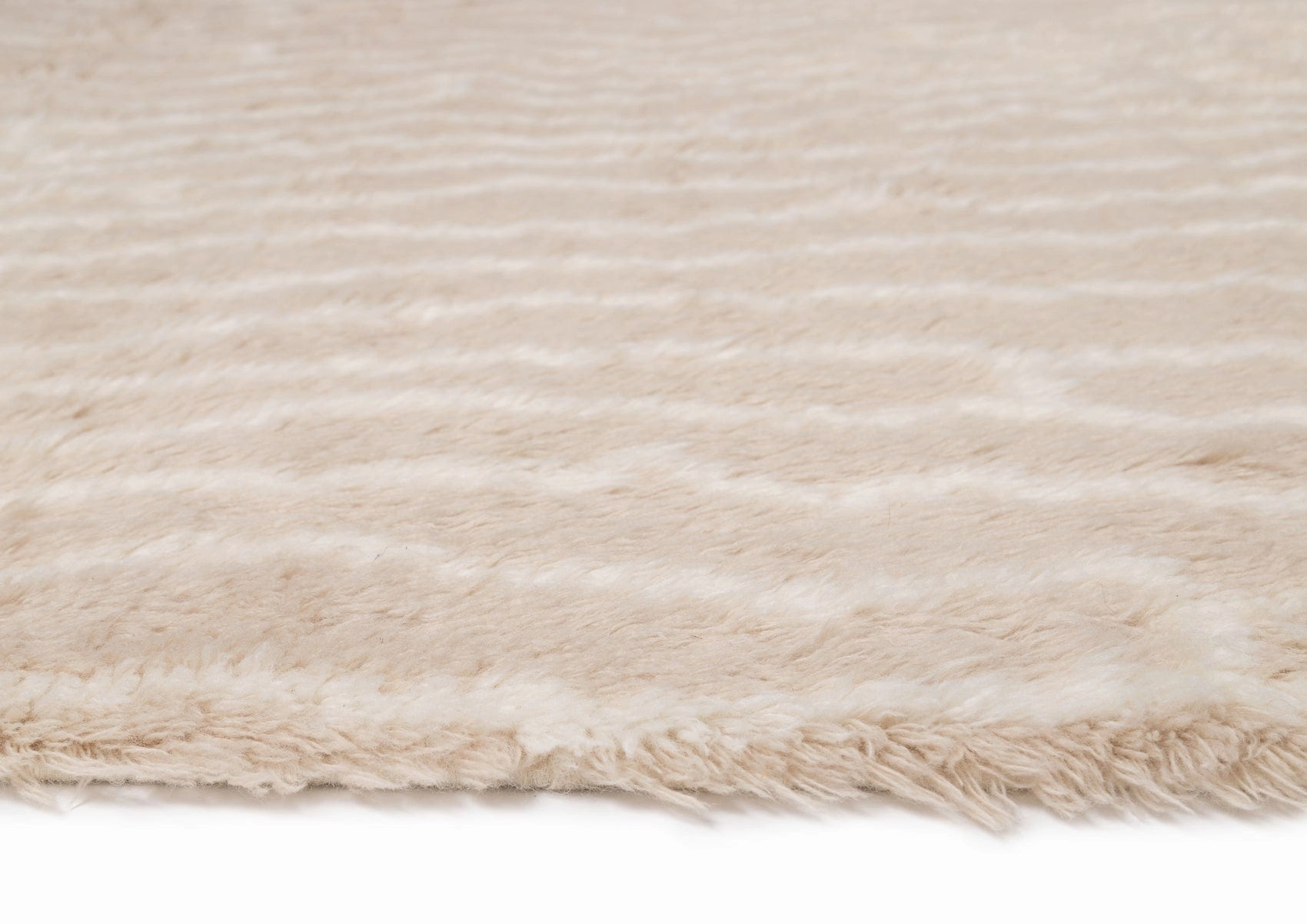 Daria Beige and Cream Abstract Tribal Wool Rug *NO RETURNS UNLESS FAULTY