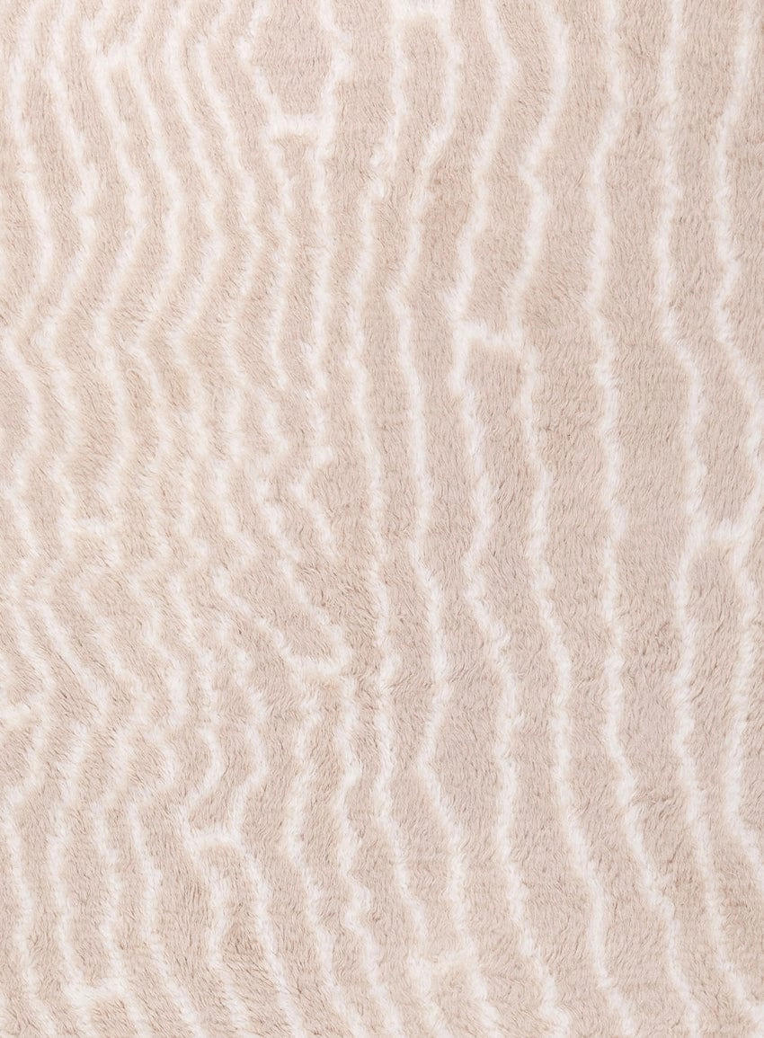 Daria Beige and Cream Abstract Tribal Wool Rug *NO RETURNS UNLESS FAULTY