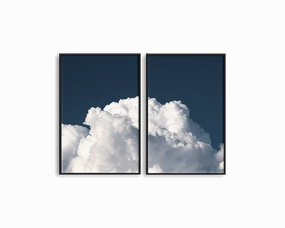 Dark Blue Sky Set Includes Two Printsnordic style wall decor