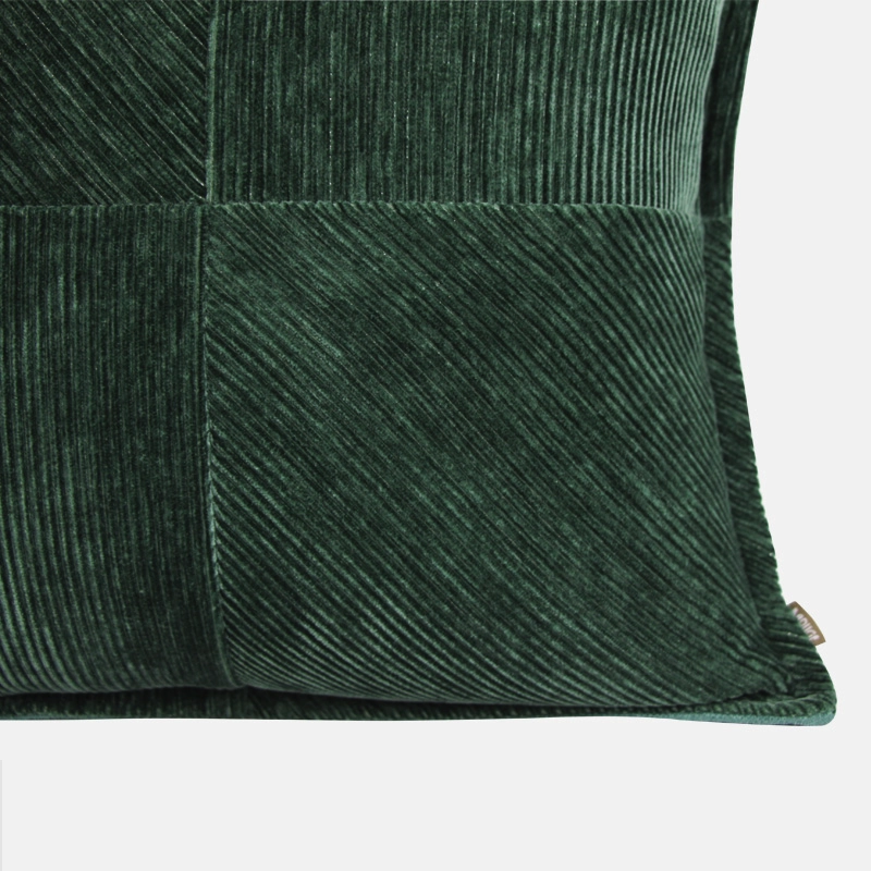 Dark Green Accent Throw Cushion