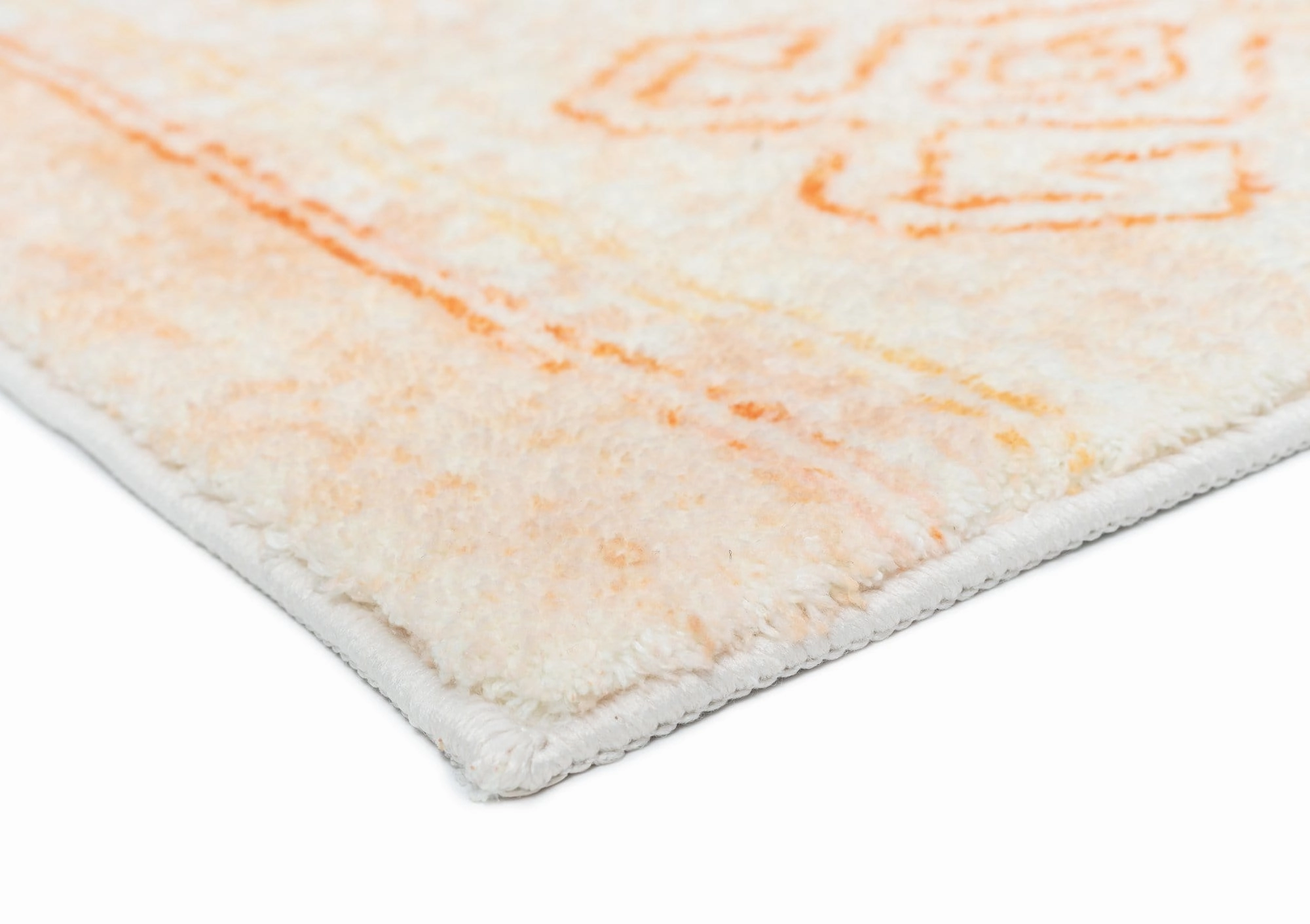 Dayanna Orange and Cream Tribal Washable Runner Rug *NO RETURNS UNLESS FAULTY