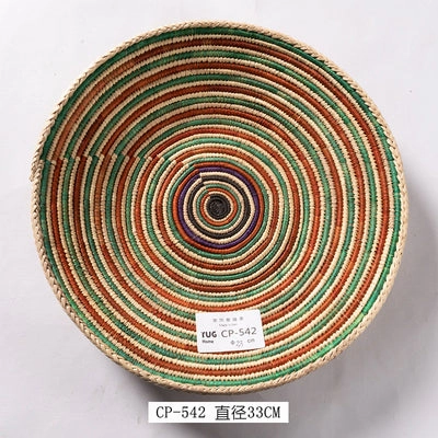 Decorative Tribal Woven Straw Bowls