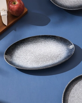 Deep Sea Speckled Plattermodern kitchen decor ,kitchen dinner set ,dinnerware 