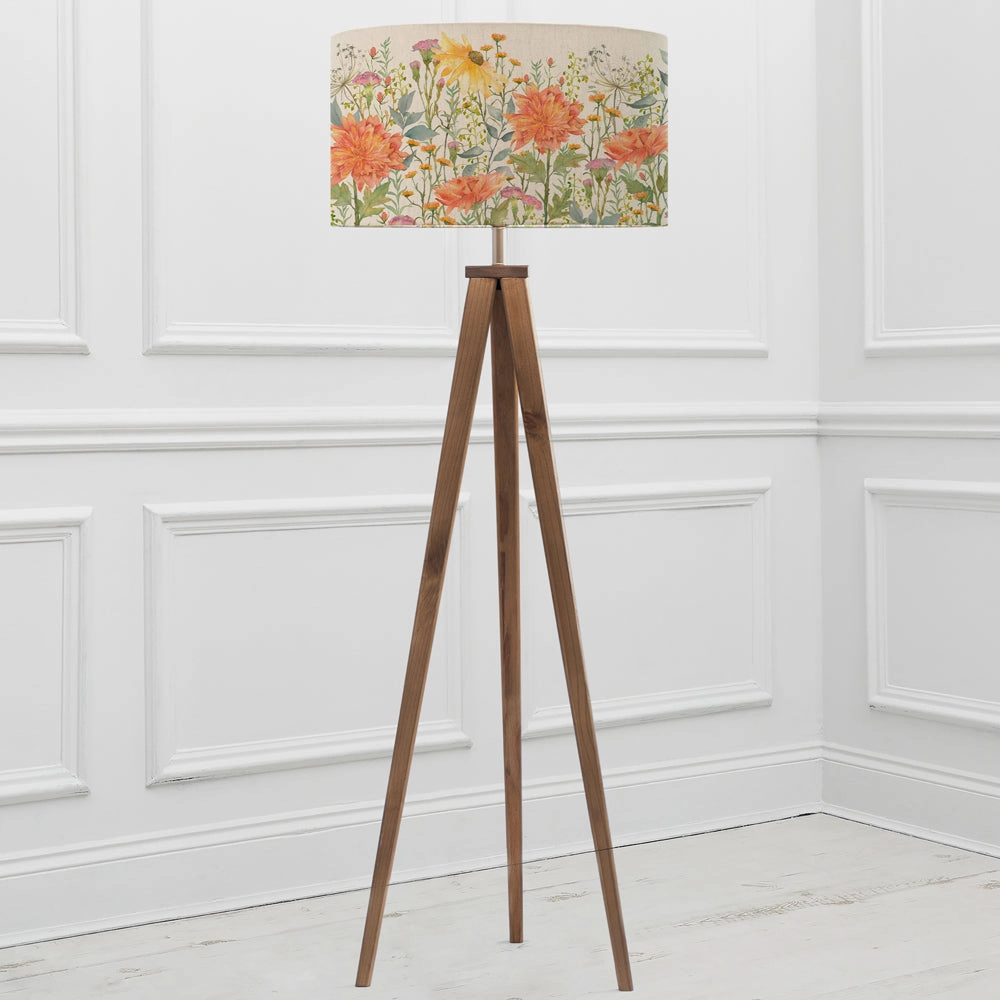 Delamere Eva & Aratus Complete Floor Lamp Linen
