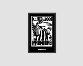 DELUXE COLLINGWOOD MAGPIES OFFICIAL WEG ART 2023 FRAMED POSTERhandmade souvenirs