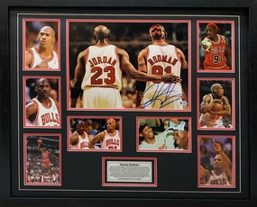 Dennis Rodman Hand Signed Poster - Framedhandmade souvenirs