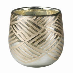 Diagonal Cut Glass Votivehome decor ,wall decor 