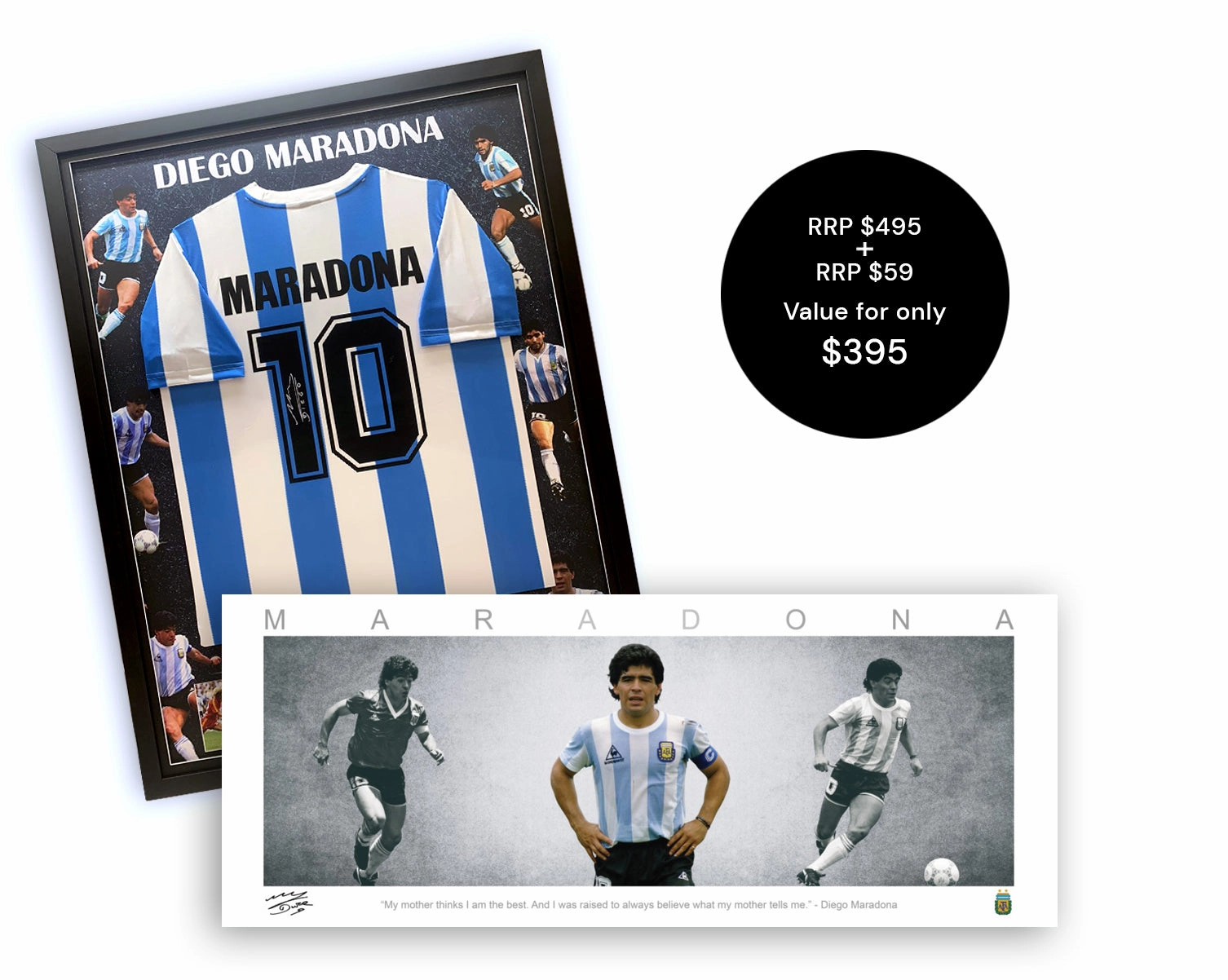 DIEGO MARADONA Signed Bundlehandmade souvenirs
