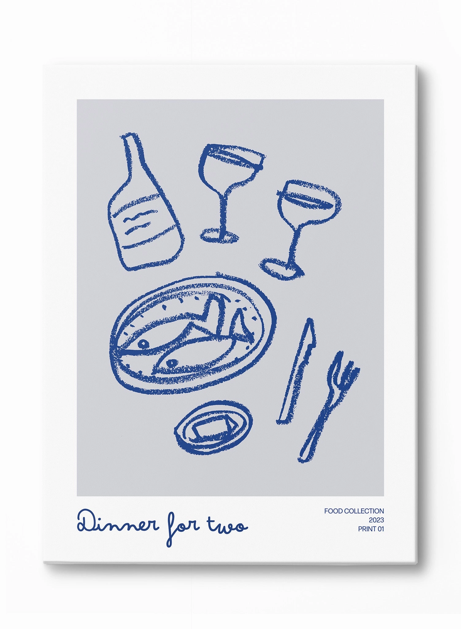 Dinner for Two, Canvasindoor decorative canvas print