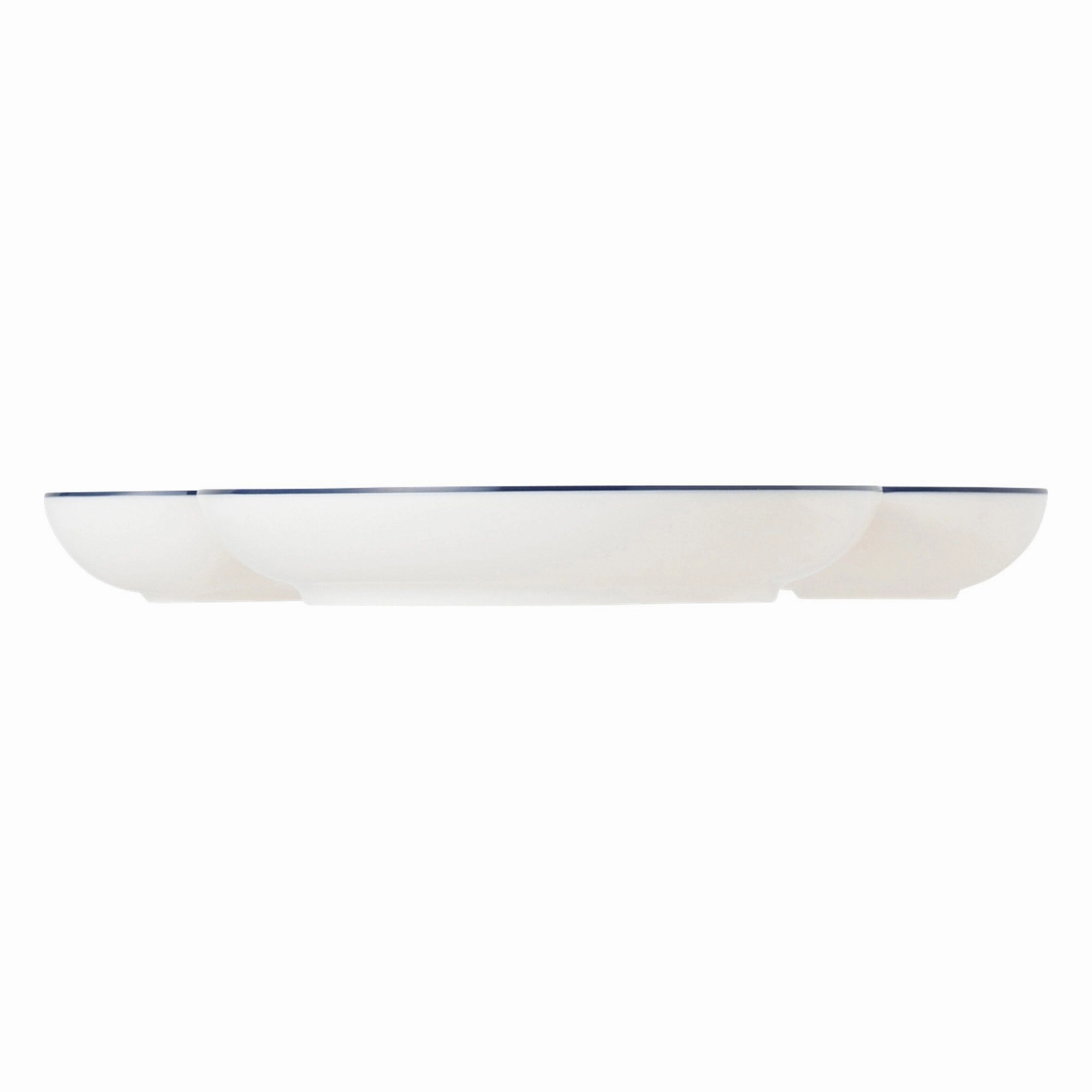 Disney Mickey Melamine Plate Rim Ivory X Navy