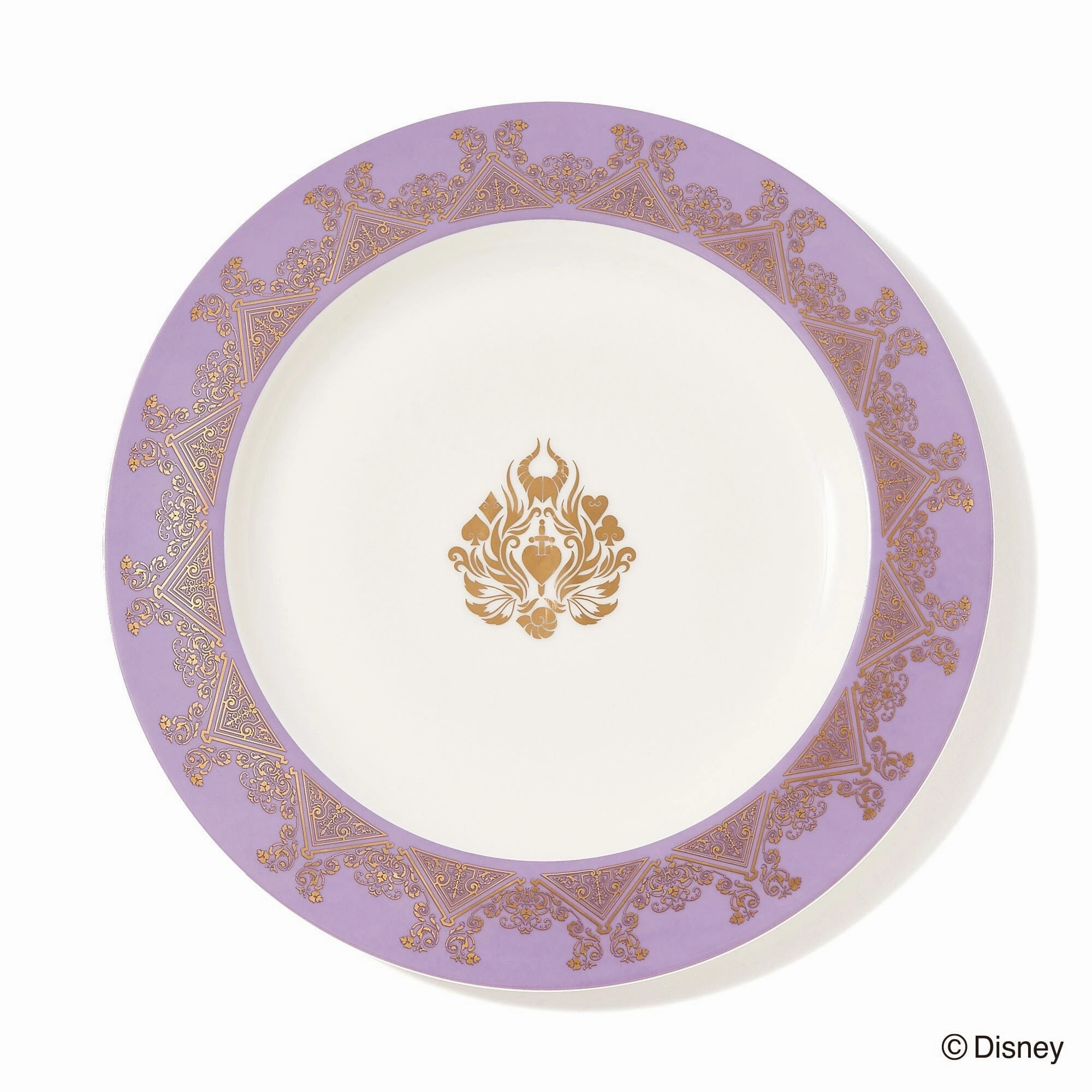 Disney Villains Night Plate  Purplehand-painted ceramic bowl