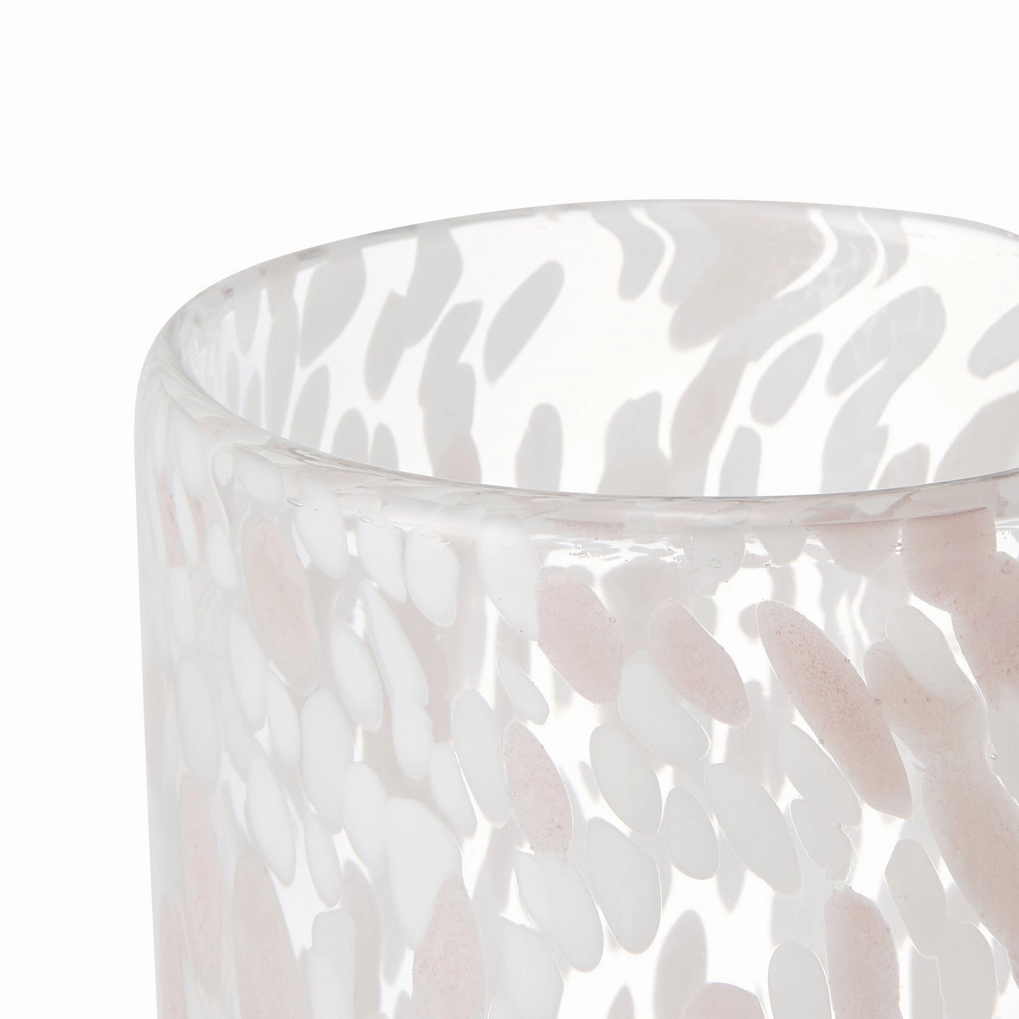 Dot Pattern Flower Vase L Light Pink