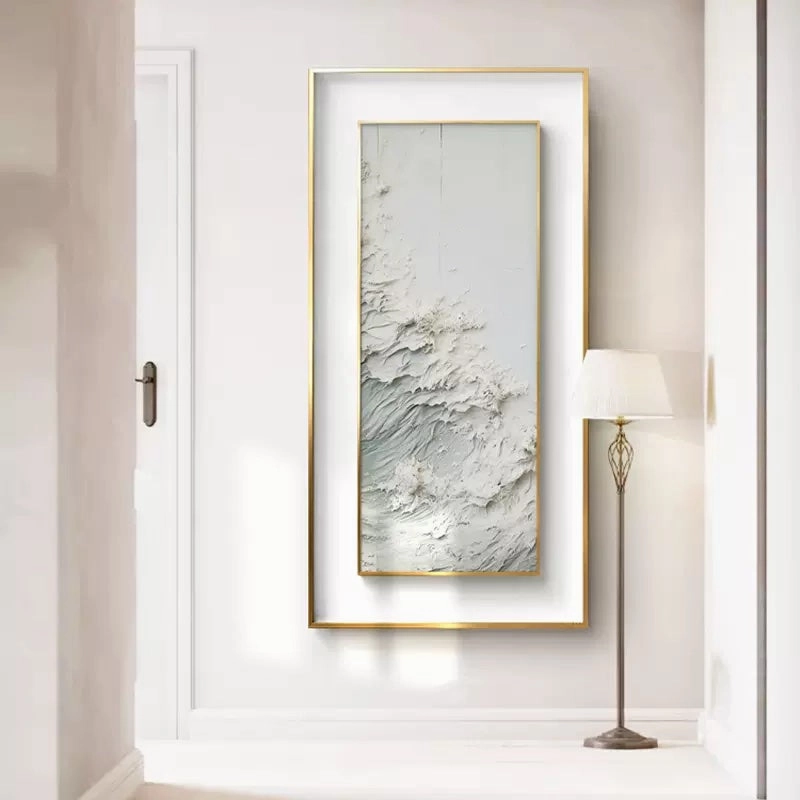 Double Framed Abstract Waves in the Sea Wall Artnordic style wall decor