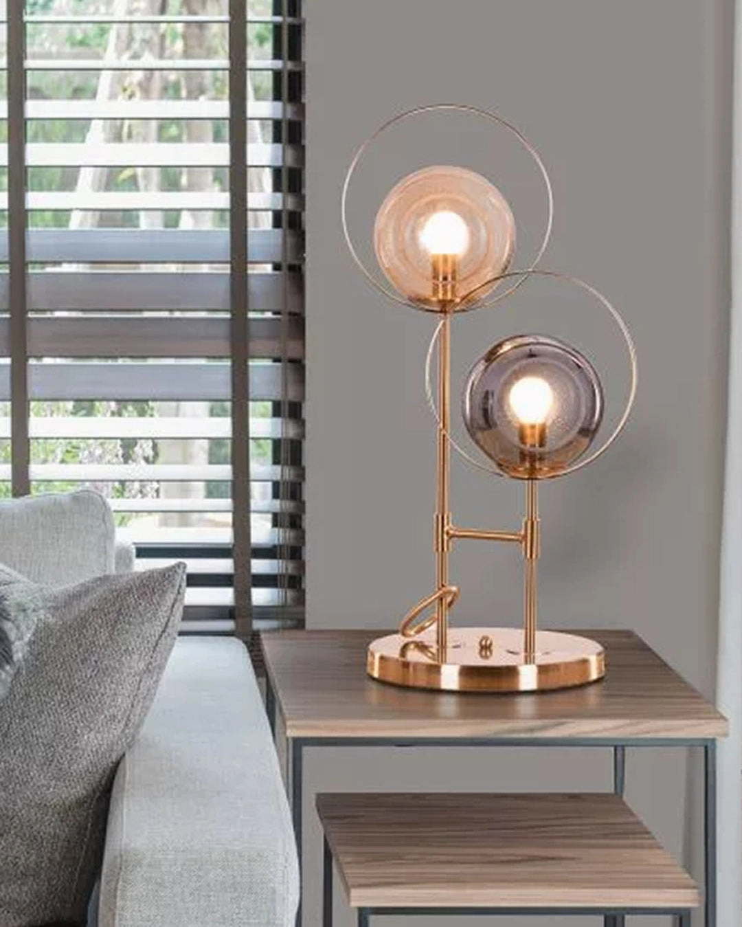 Double Head Glass Table Lampmodern wall lamp,smart wall lamp