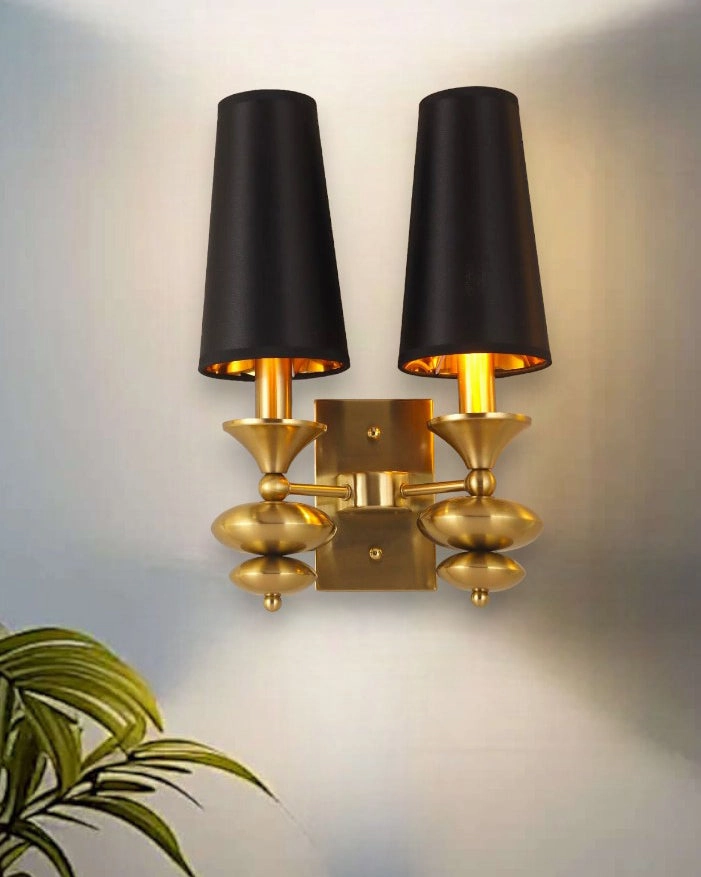 Double Head Royal Lumiere Wall Lamp - Black