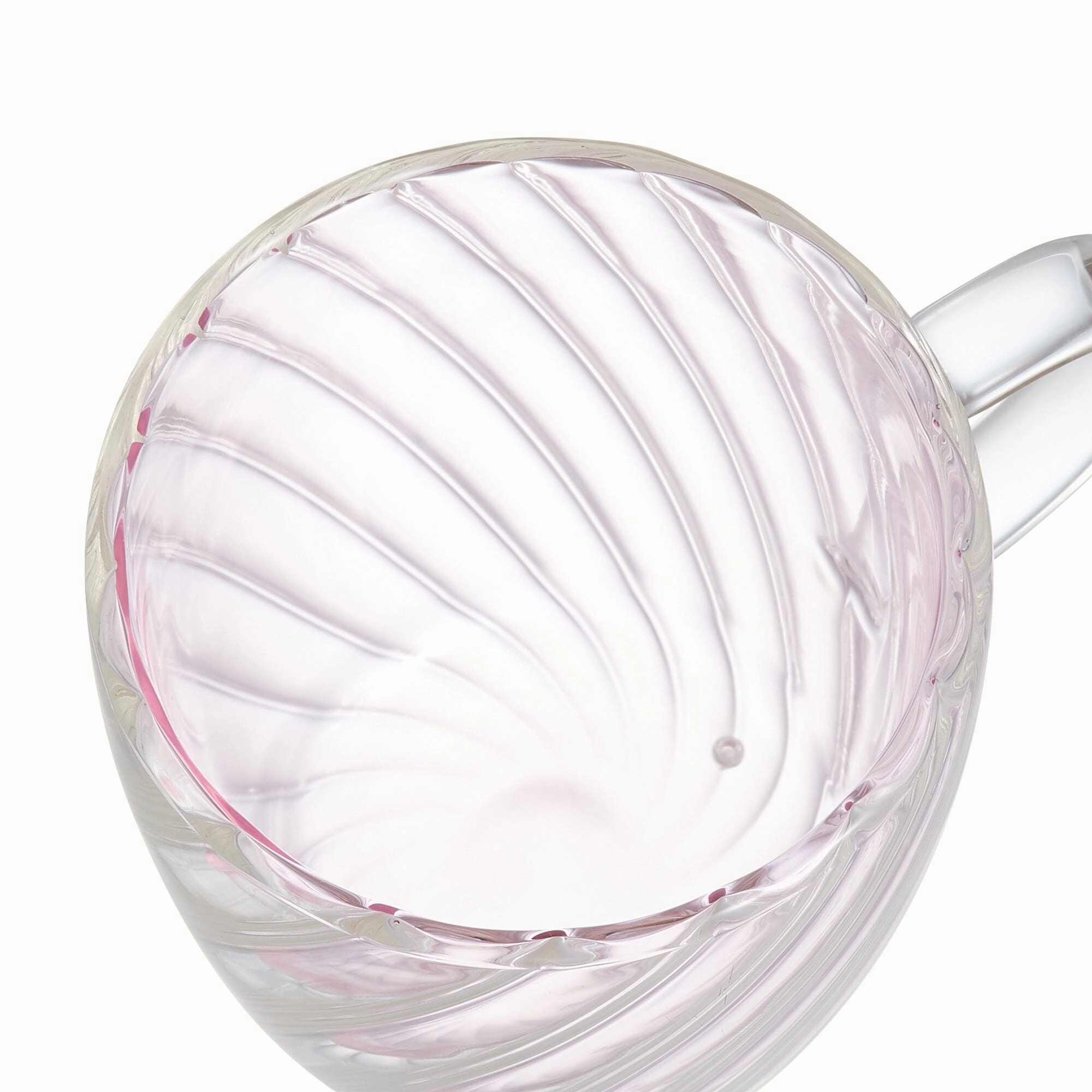 Double Wall Glass Mug With Cupcover  Pink