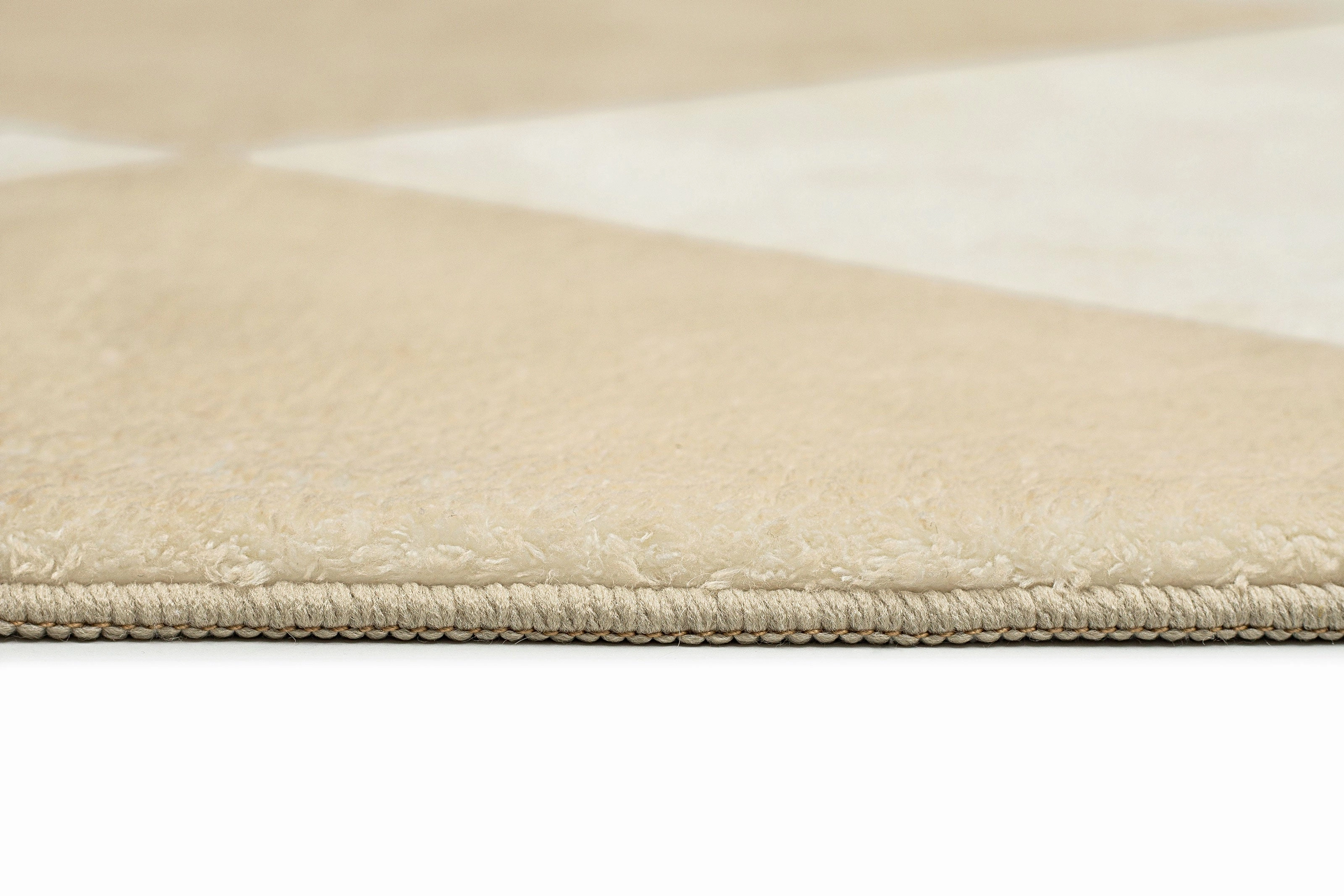 Doutzen Beige Cream Checkered Washable Rug