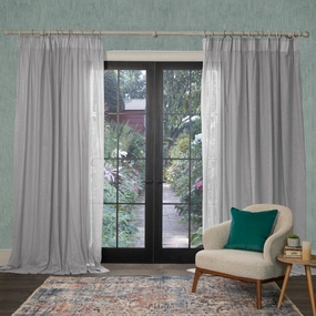 Draper Sheer Pencil Pleat Curtains Smokehome decor ,wall decor 