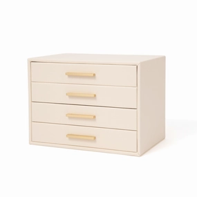 Drawer Jewelry Box 4S  Whitedecorative storage box ,stackable storage box 