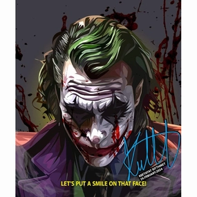 Drawing (Joker Let's Put a Smile) modern abstract painting decor