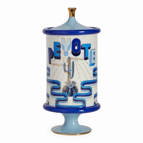 Druggist Peyote Canisterglass jar ,jar with lid 