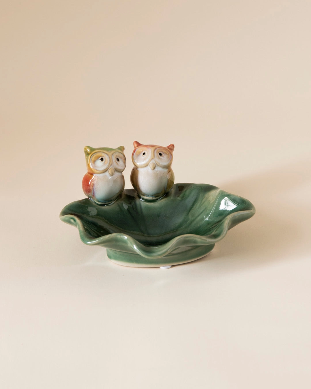 Duo Owl Leaf Mini Platter