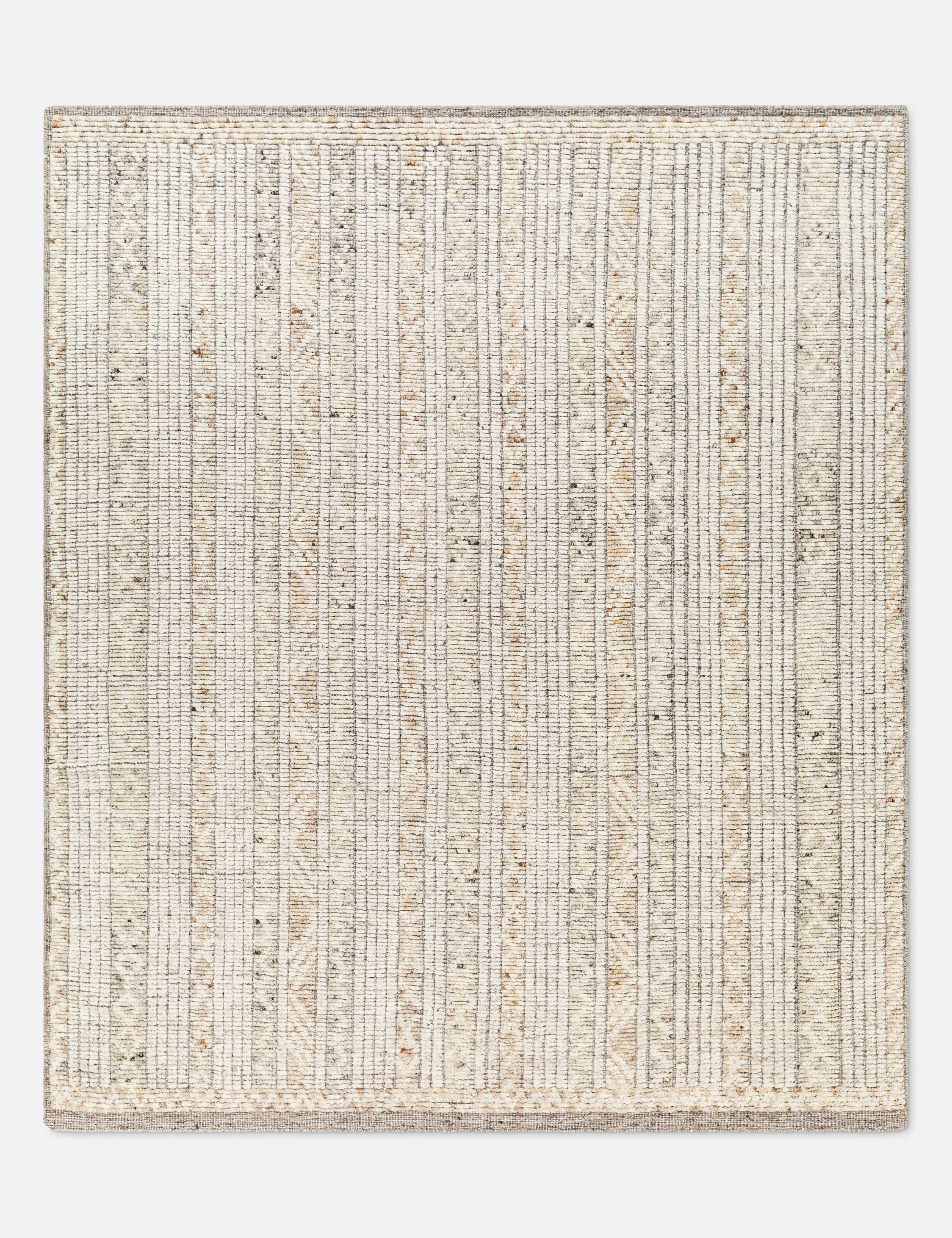 Duran Hand-Knotted Wool Rugmodern color block patchwork rug