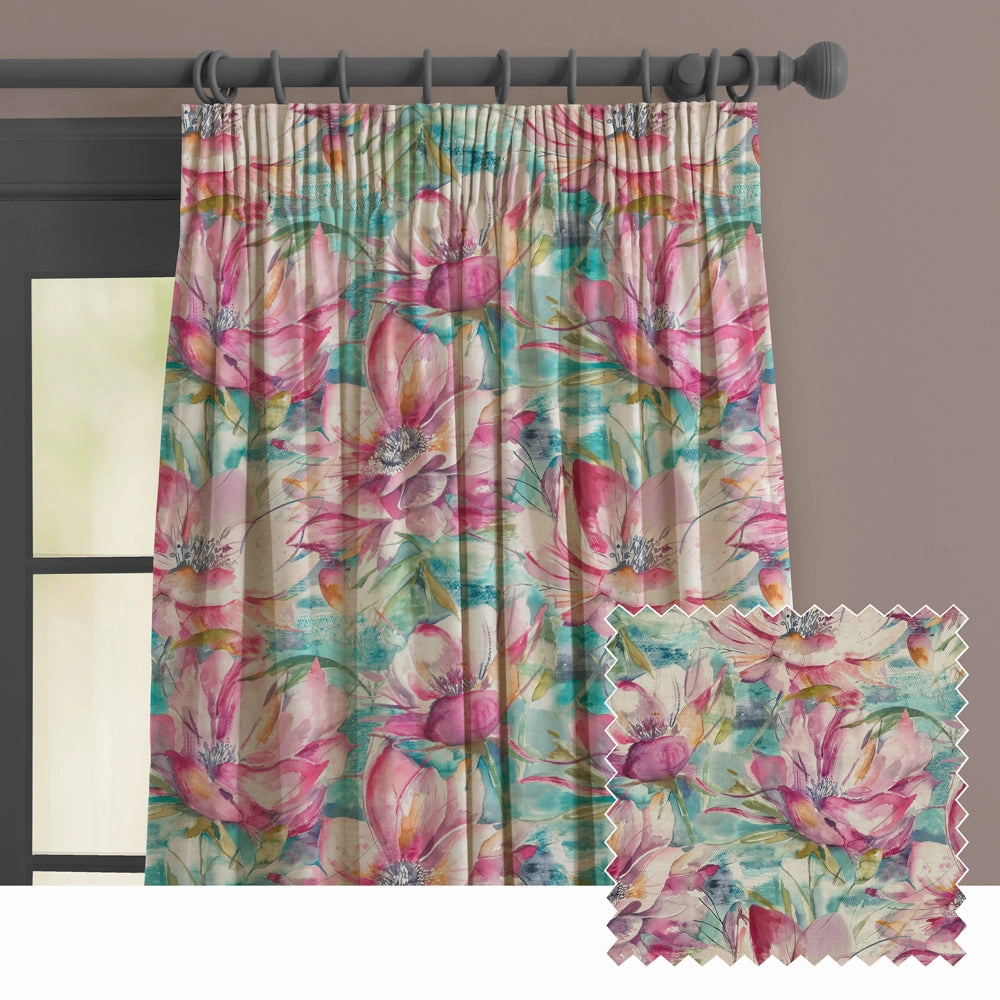 Dusky Blooms Printed Made to Measure Curtains Sweetpeabedding sets ,throw blankets 
