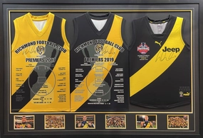 DUSTIN MARTIN TRIPLE DELUXE JERSEY SIGNED & FRAMEDhandmade souvenirs