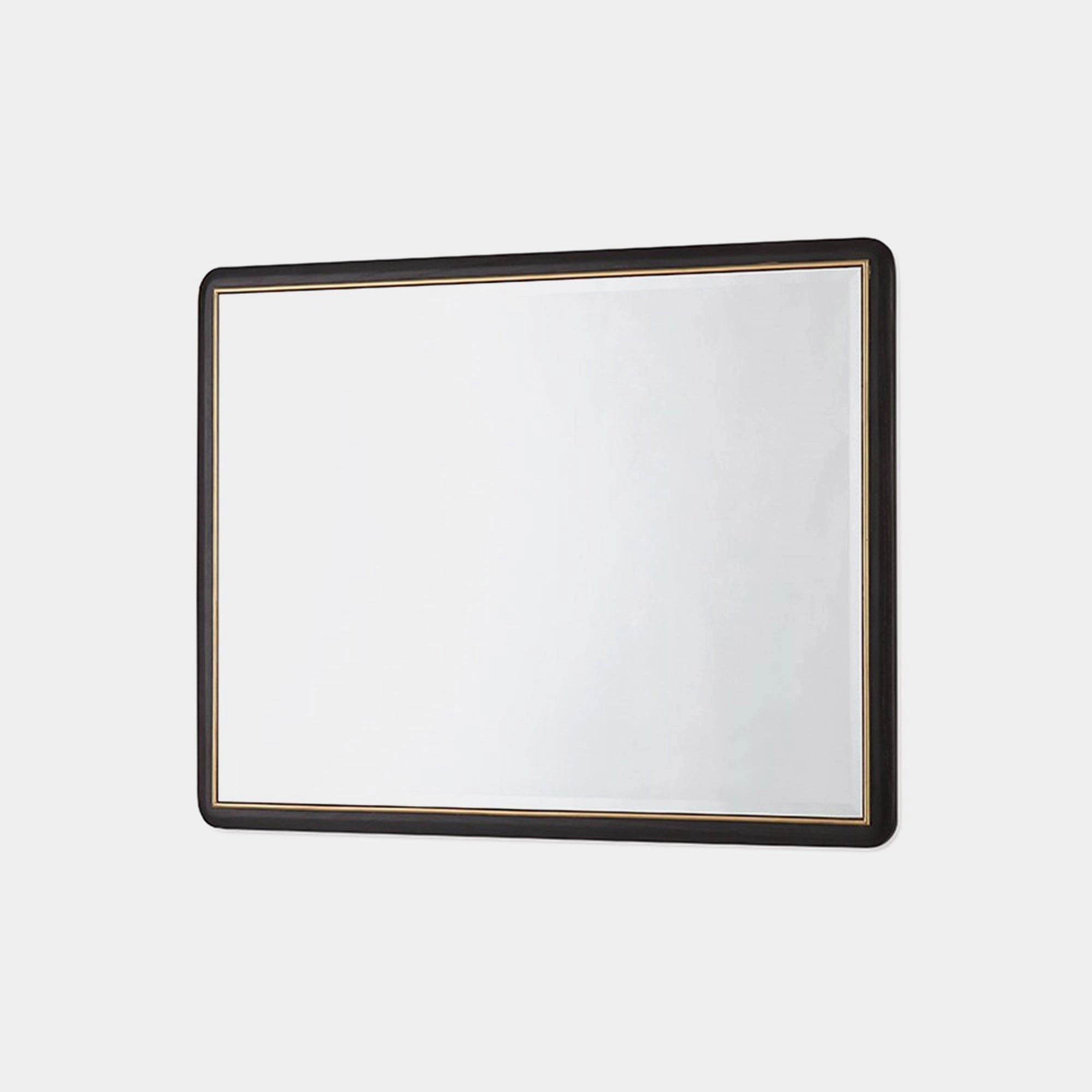Dynasty - Mirror In Ebony Finishwall mounted decorative mirror,full length dressing mirror