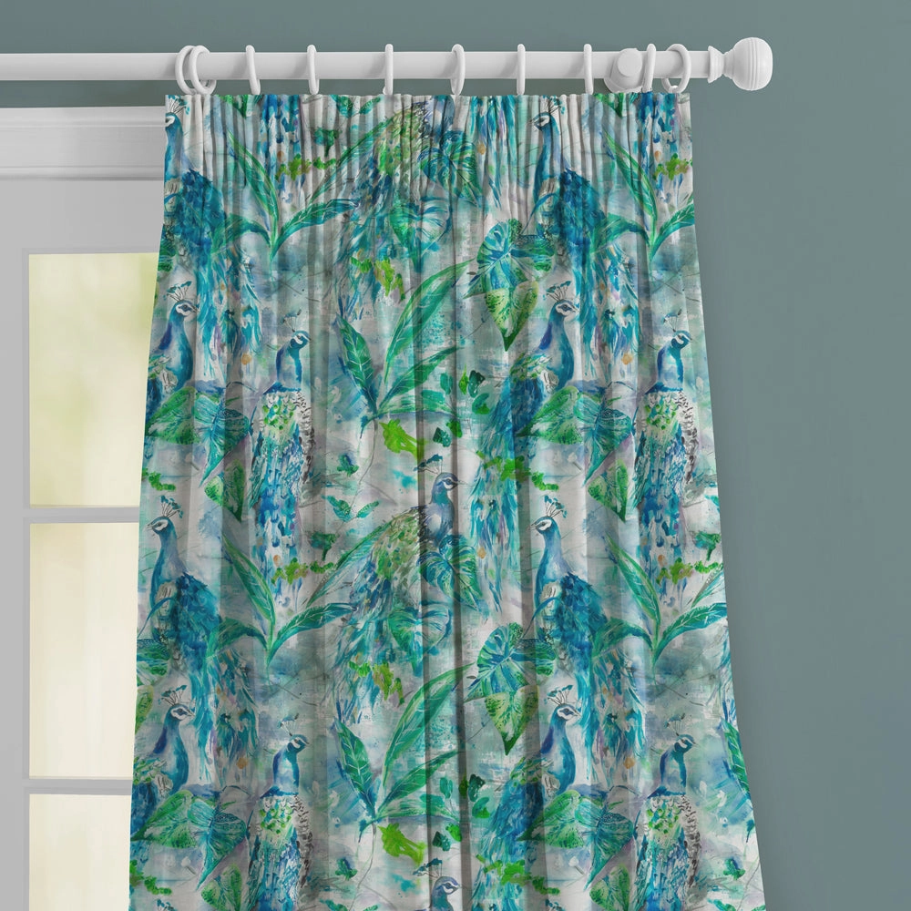 Ebba Printed Made to Measure Curtains Sage