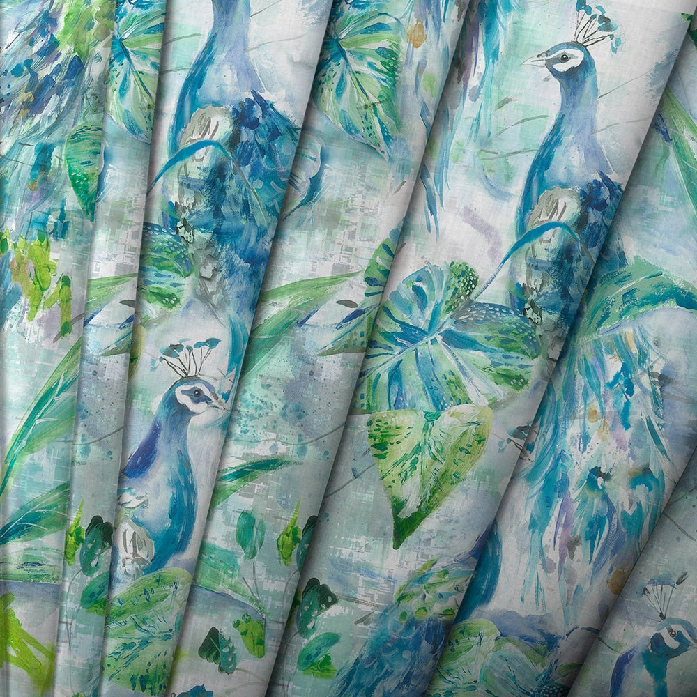 Ebba Printed Made to Measure Curtains Sage
