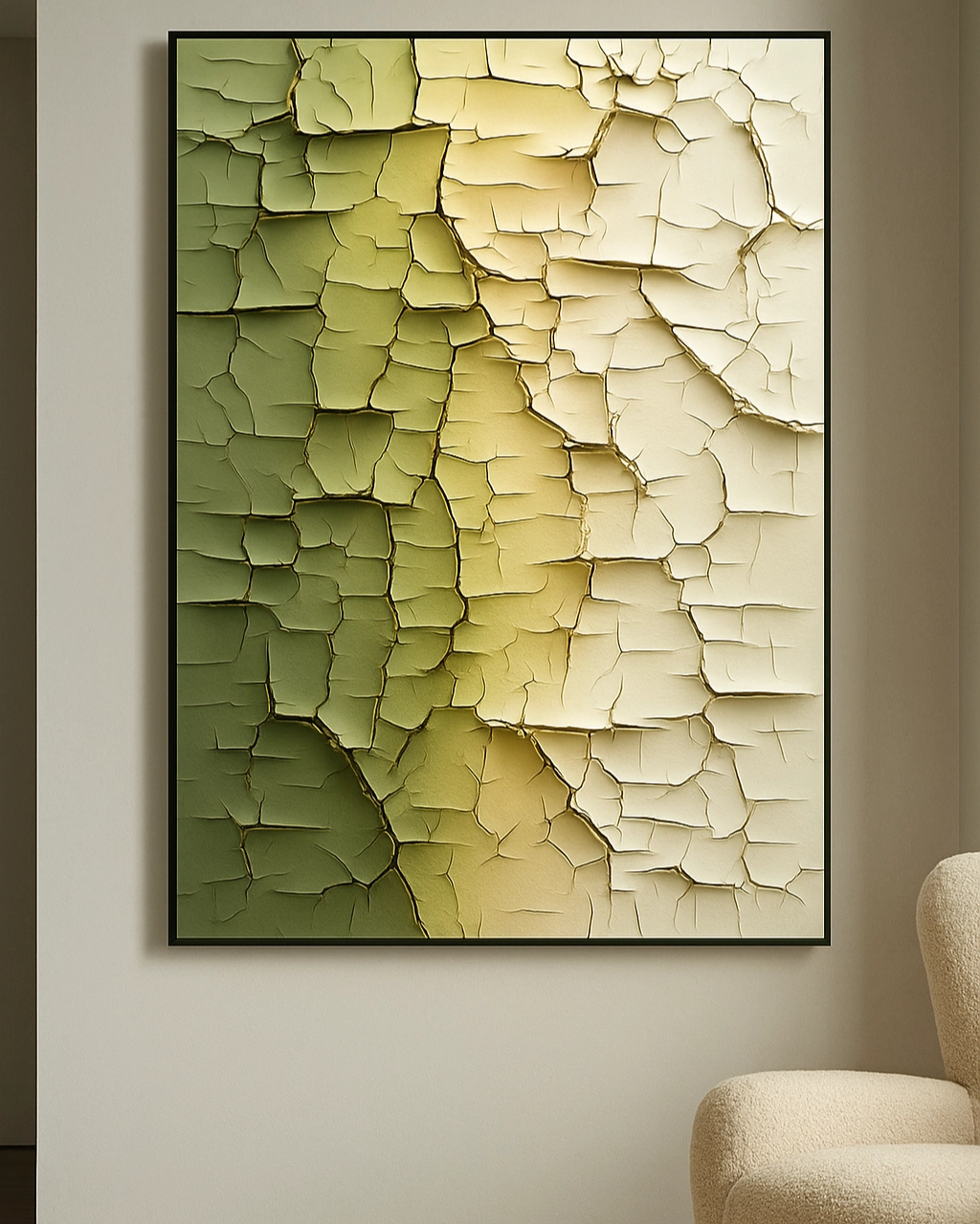 Echoes of Earth 3D Abstract Oil Painting