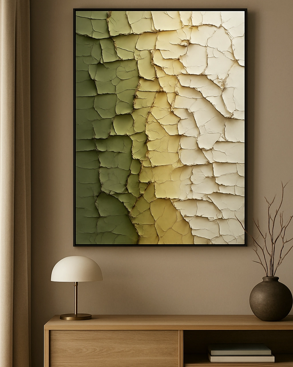 Echoes of Earth 3D Abstract Oil Painting