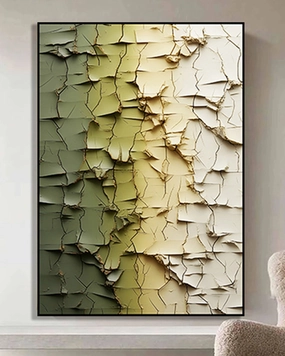 Echoes of Earth 3D Abstract Oil Paintingnordic style wall decor