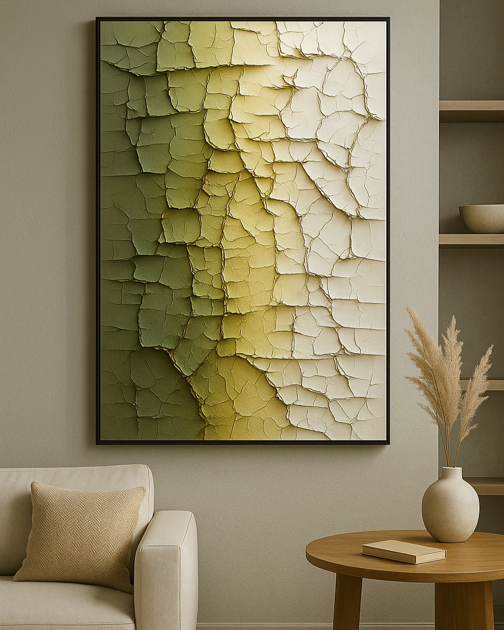 Echoes of Earth 3D Abstract Oil Painting
