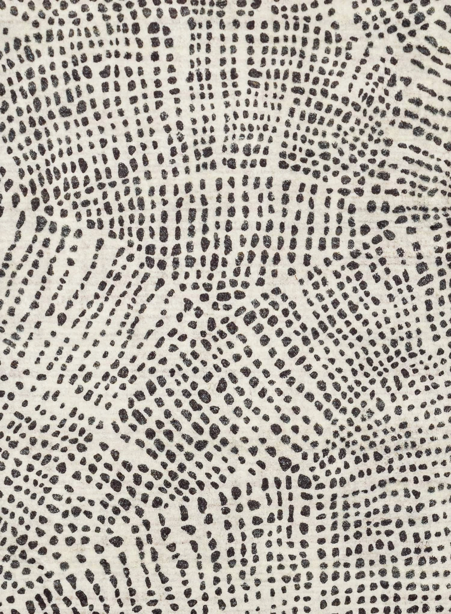 Eddie Charcoal Grey Abstract Tribal Pattern Washable Rug
