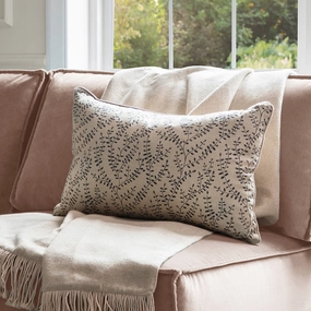 Eden Leaves Printed Cushion Onyxbedding sets ,throw blankets 