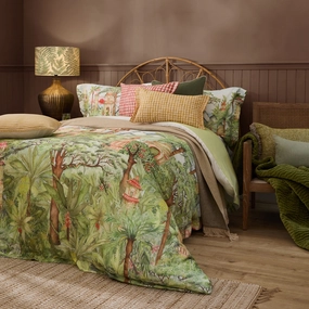Eden Ruins Printed Duvet Cover Set Greenbedding sets ,throw blankets 