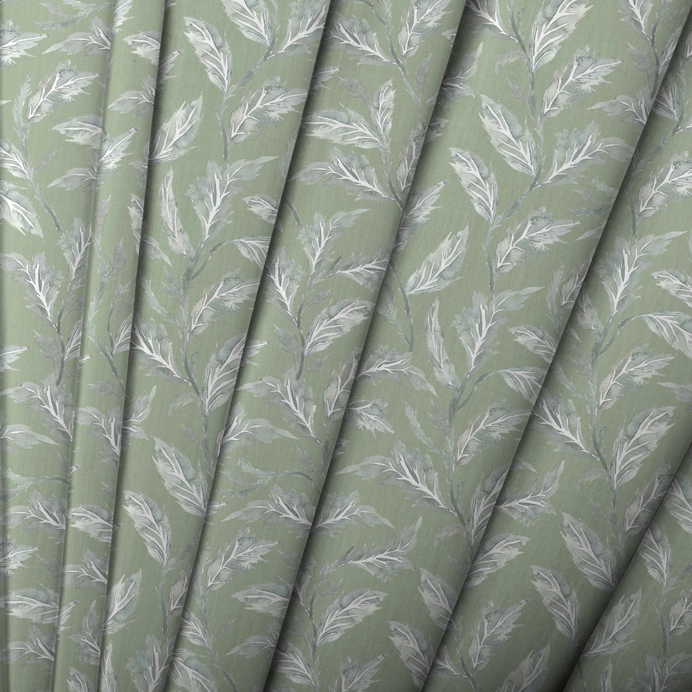 Eildon Printed Cotton Made to Measure Roman Blinds Moss